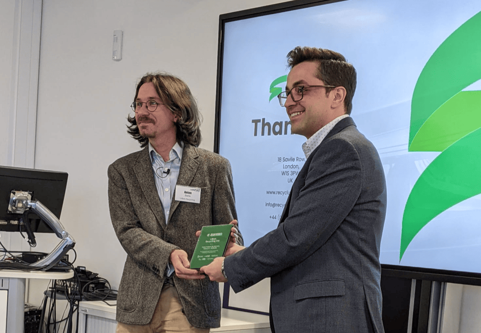 Recyclus Group Develops Safe and Scalable LTC Battery Recycling Process